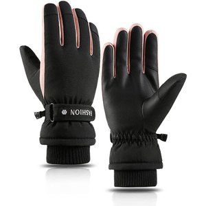 Winter Thermal Gloves Women Touchscreen Ski Gloves Snowboarding Anti-slip Gloves